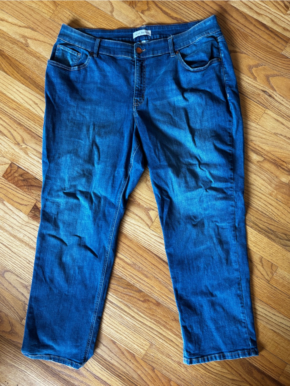 Lane Bryant Denim Jeans High-Rise Straight Leg Curvy Fit Plus Size 20S